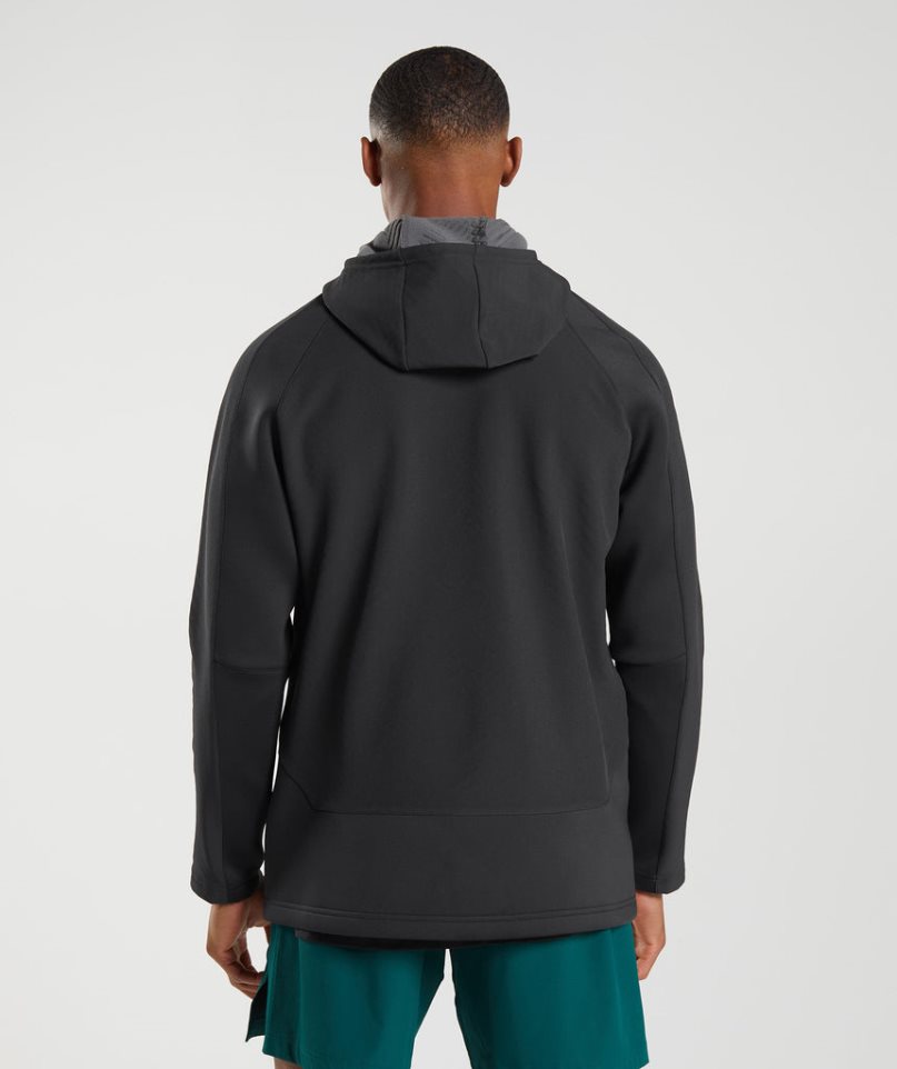 Gymshark Apex Férfi Kabát Fekete | HU-K-270
