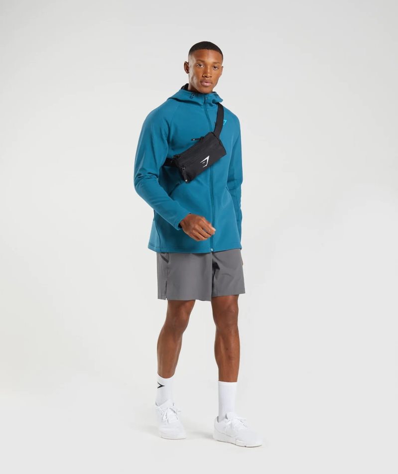 Gymshark Apex Férfi Kabát Türkiz | HU-G-512