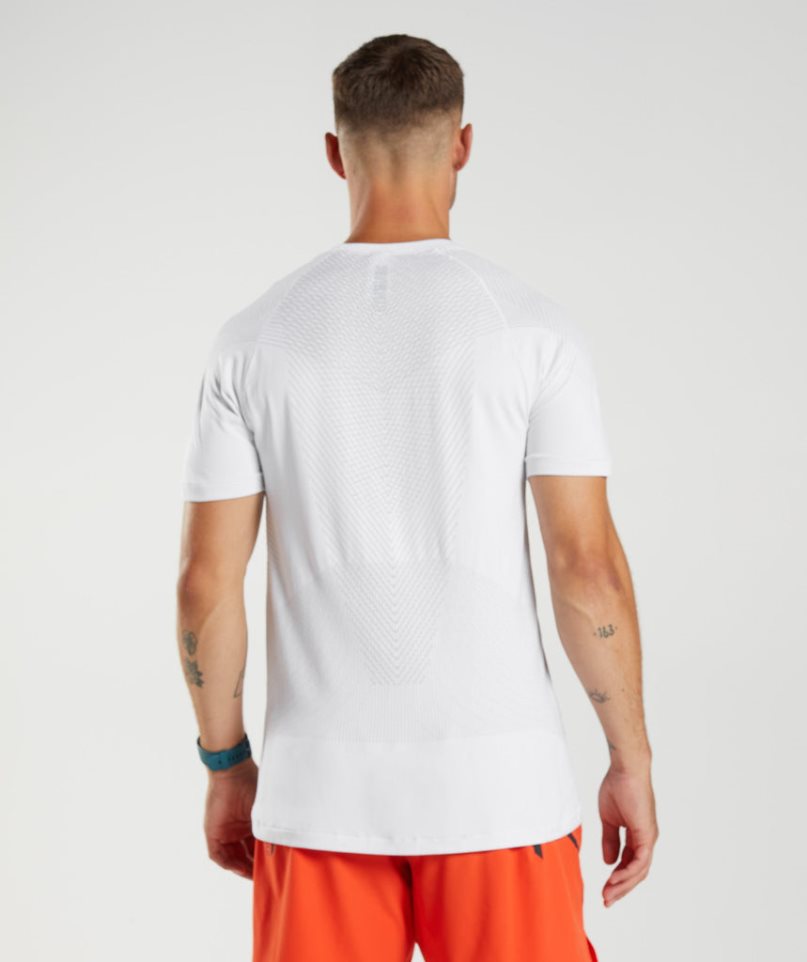 Gymshark Apex Férfi Póló Fehér | HU-B-794