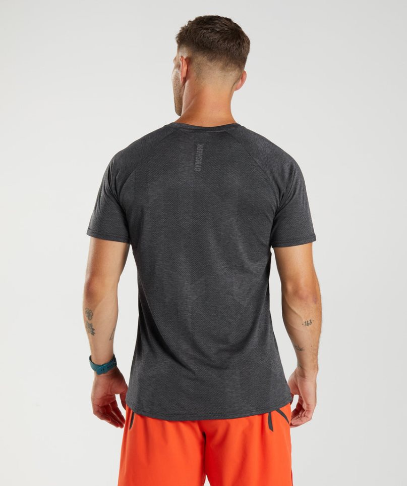 Gymshark Apex Férfi Póló Fekete | HU-K-715