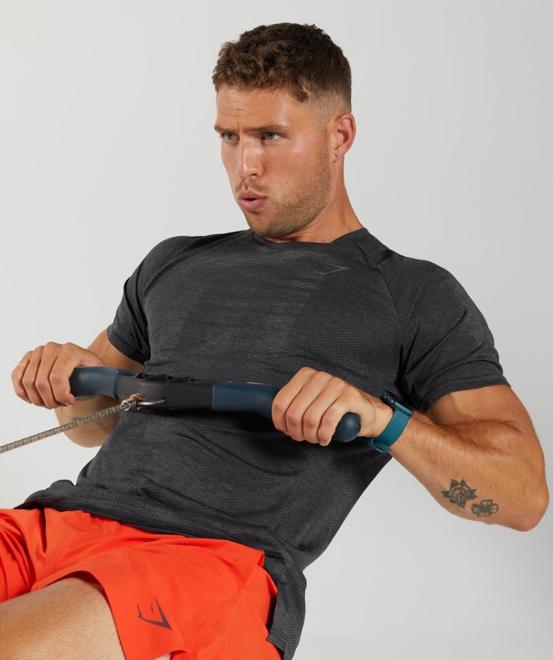 Gymshark Apex Férfi Póló Fekete | HU-K-715