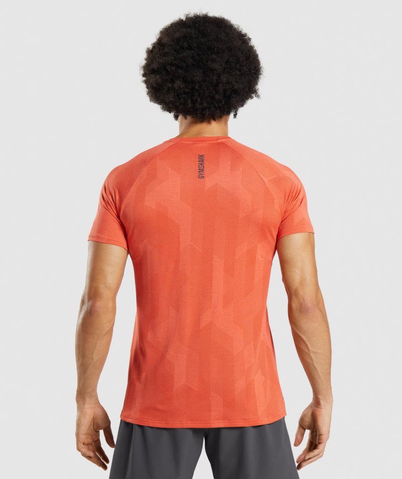 Gymshark Apex Férfi Póló Narancssárga | HU-G-328