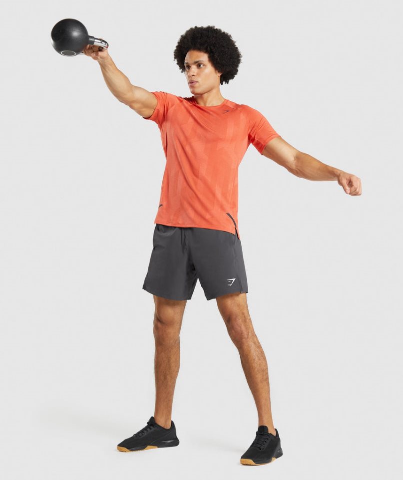 Gymshark Apex Férfi Póló Narancssárga | HU-G-328