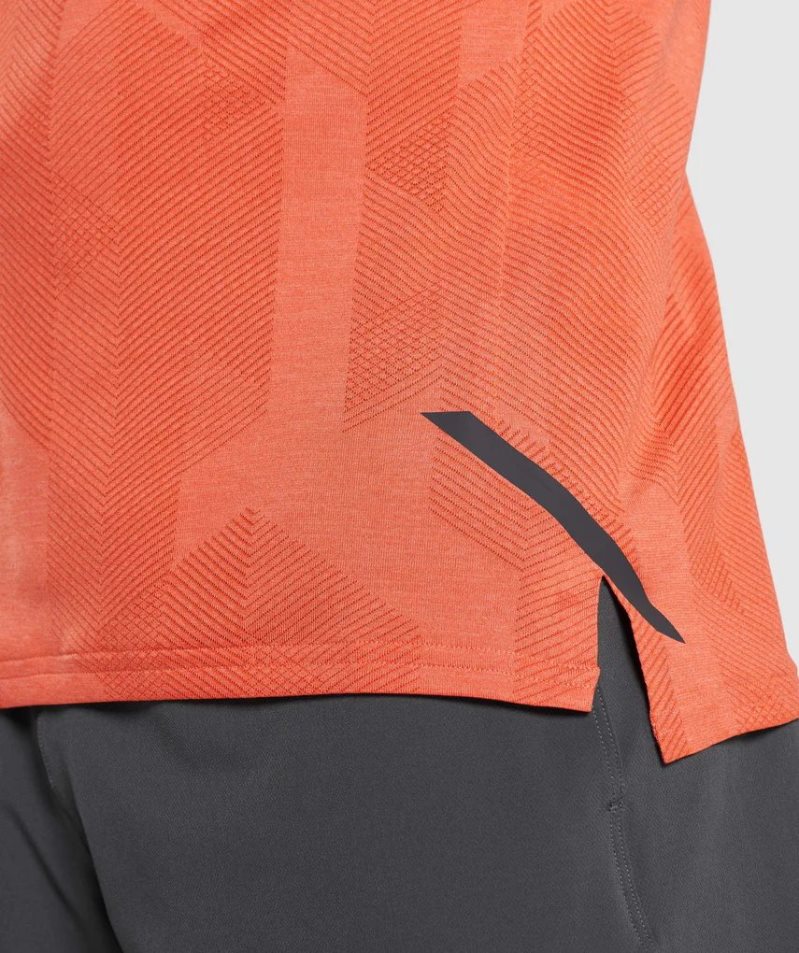 Gymshark Apex Férfi Póló Narancssárga | HU-G-328