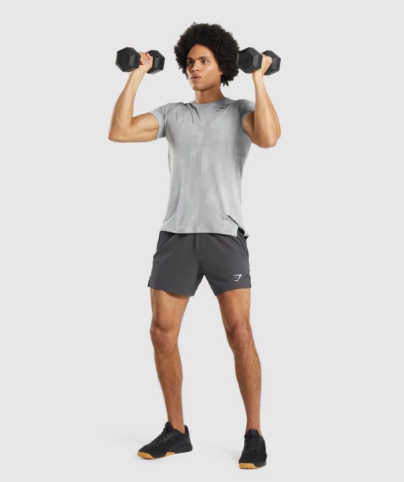 Gymshark Apex Férfi Póló Világos Szürke | HU-W-750