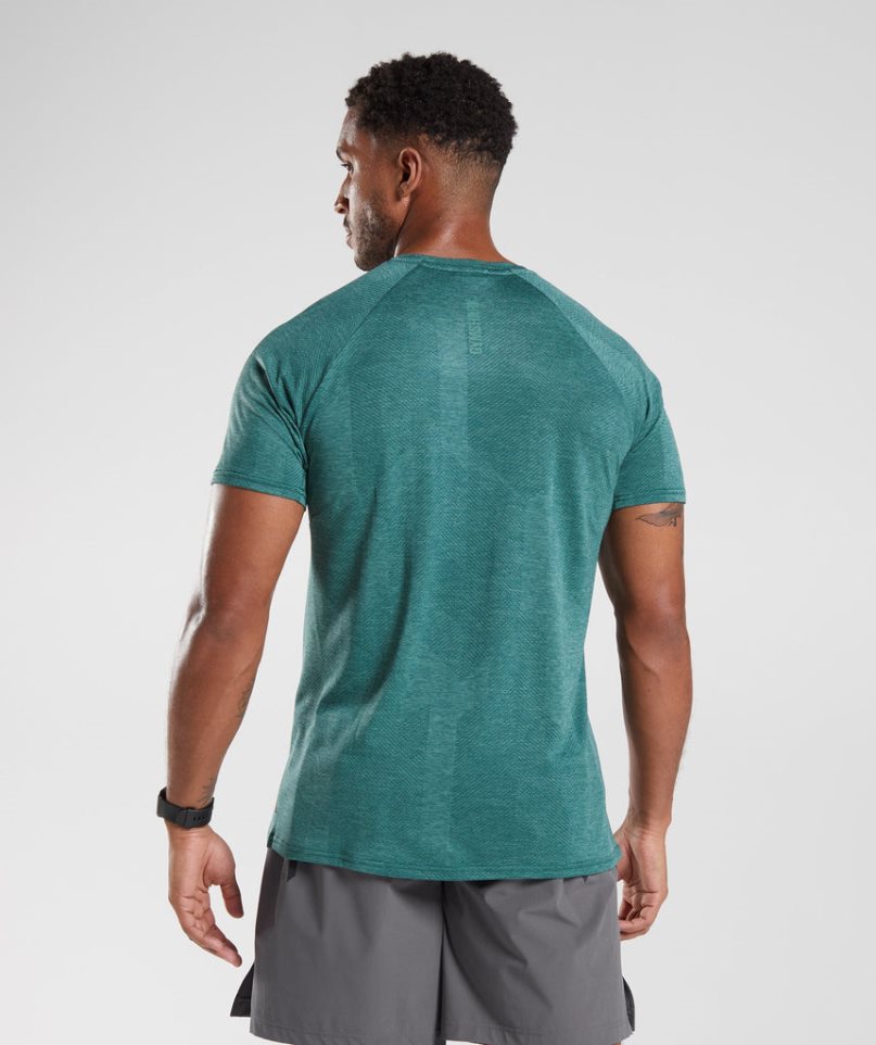 Gymshark Apex Férfi Póló Zöld | HU-X-348