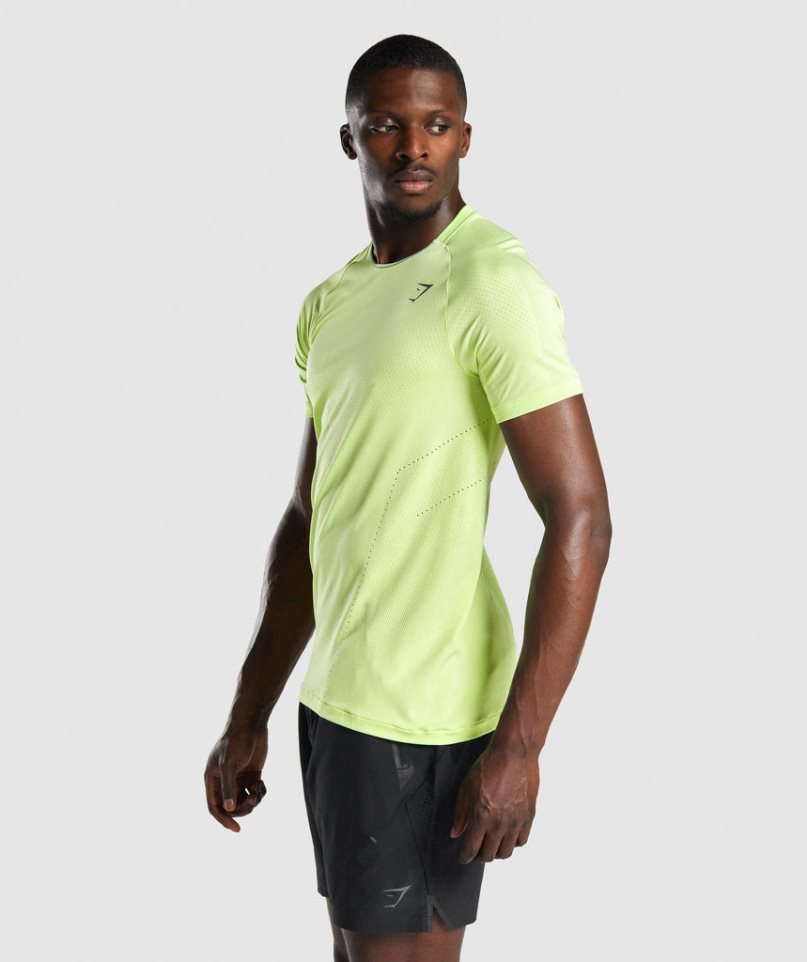 Gymshark Apex Perform Férfi Póló Világos Zöld | HU-E-901