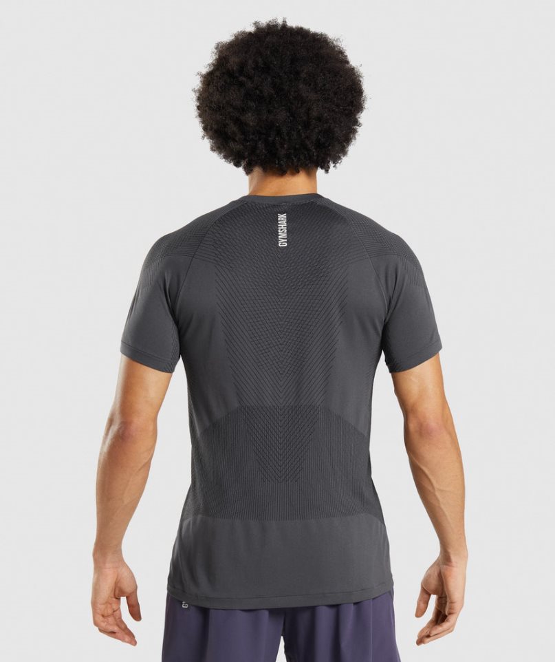 Gymshark Apex Seamless Férfi Póló Fekete | HU-Z-714