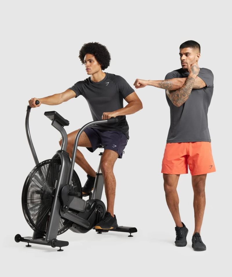 Gymshark Apex Seamless Férfi Póló Fekete | HU-Z-714