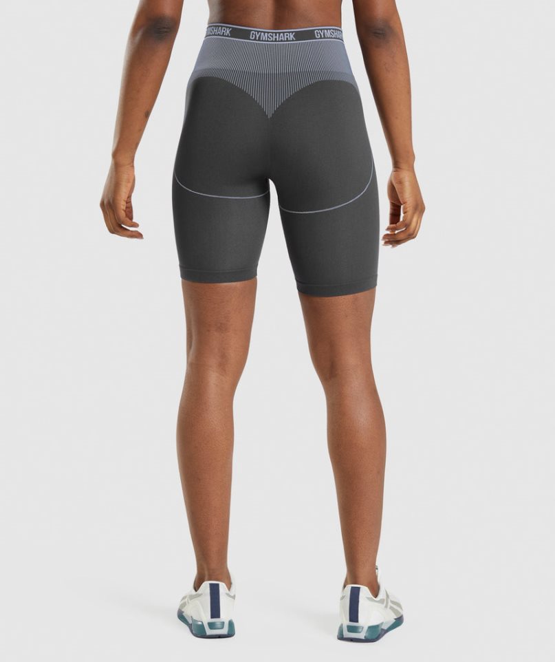 Gymshark Apex Seamless High Rise Női Rövidnadrág Fekete | HU-B-685