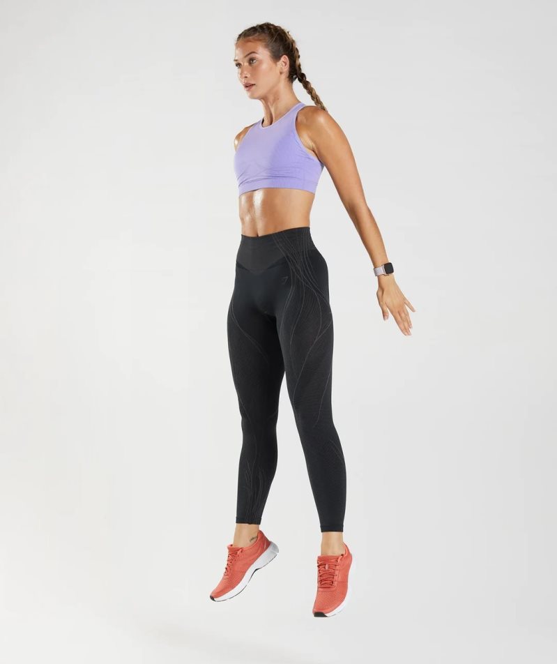 Gymshark Apex Seamless Női Leggings Fekete | HU-B-503