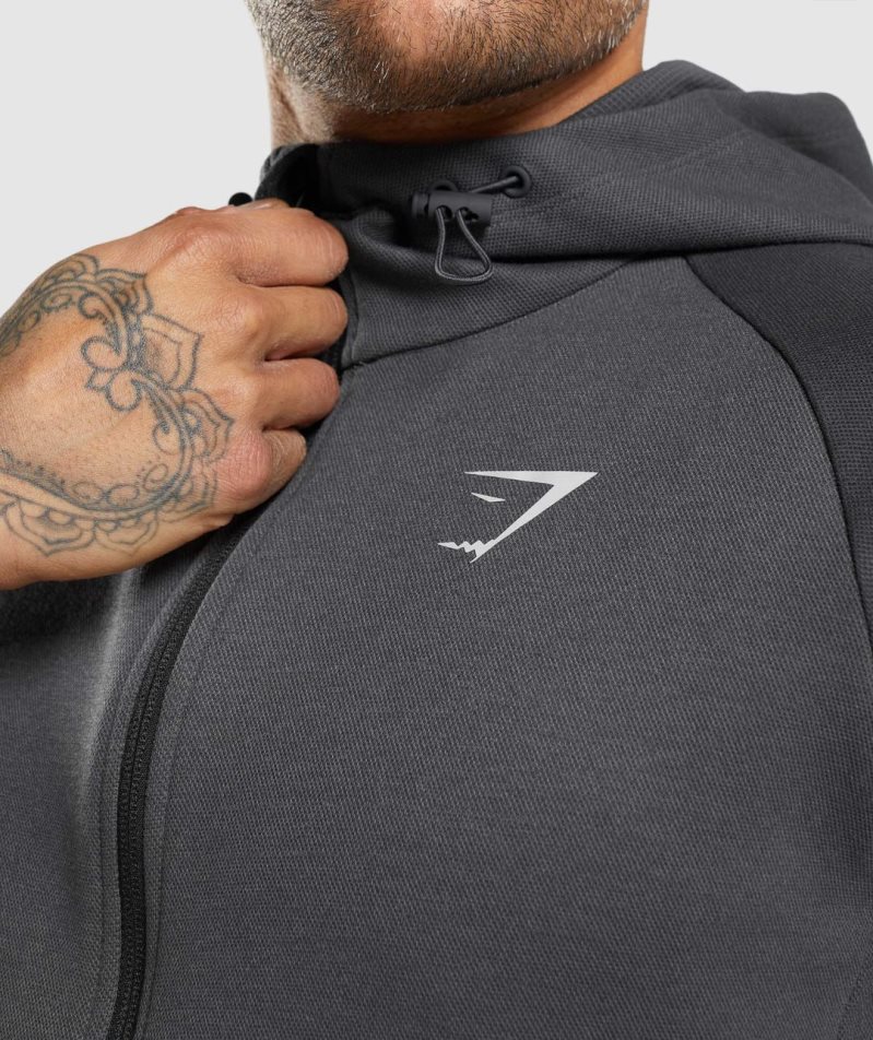 Gymshark Apex Technical Férfi Kabát Sötétszürke | HU-X-583