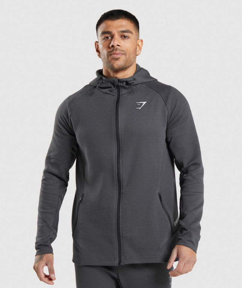 Gymshark Apex Technical Férfi Kabát Sötétszürke | HU-X-583