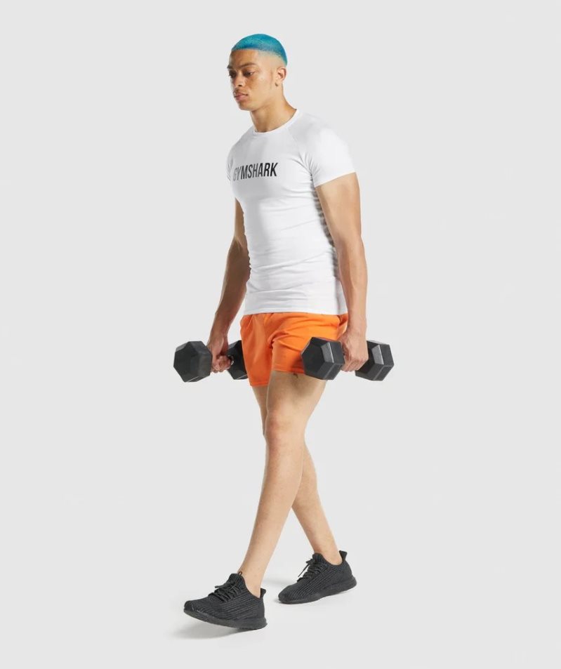 Gymshark Apollo Férfi Póló Fehér | HU-X-860