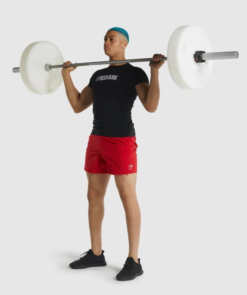 Gymshark Apollo Férfi Póló Fekete | HU-M-371