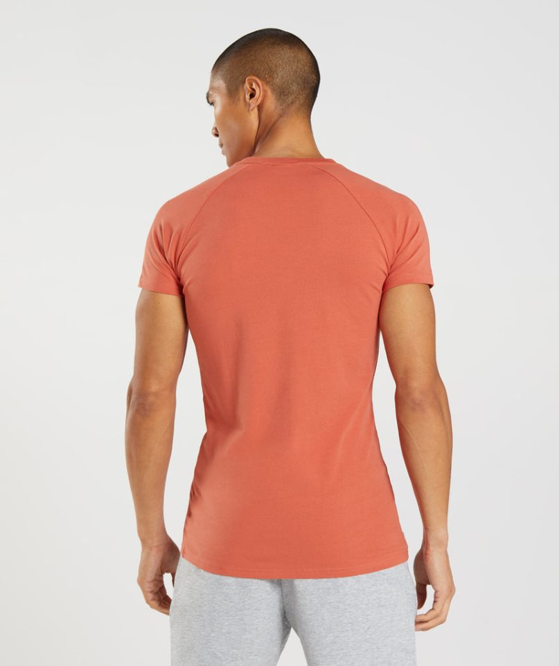 Gymshark Apollo Férfi Póló Narancssárga | HU-B-031