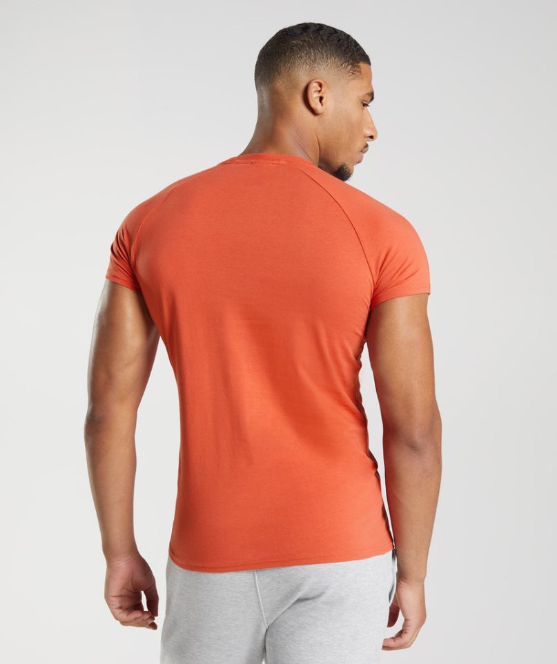Gymshark Apollo Férfi Póló Narancssárga | HU-I-628