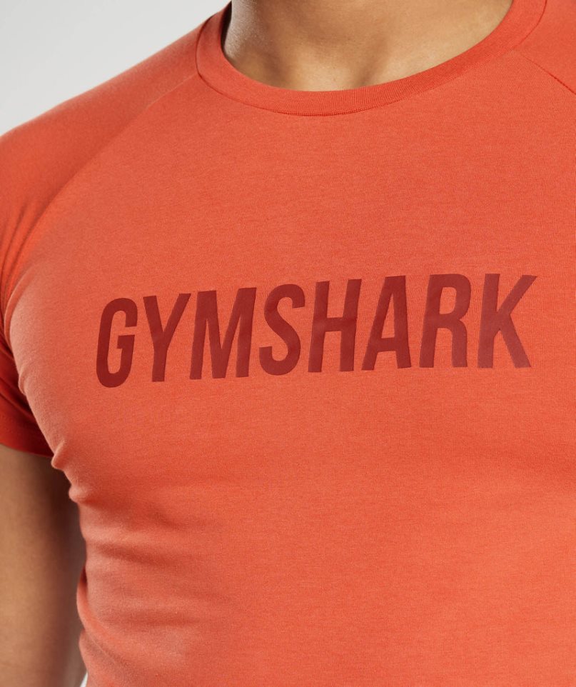 Gymshark Apollo Férfi Póló Narancssárga | HU-I-628