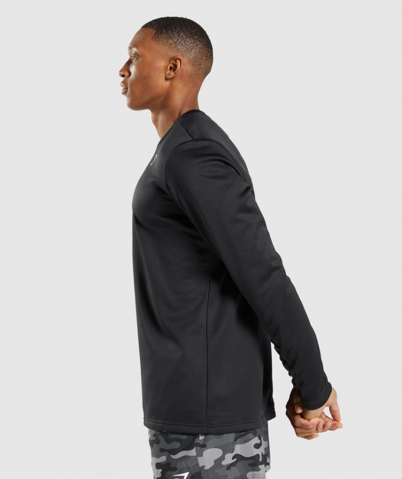 Gymshark Arrival Crew Férfi Pulóverek Fekete | HU-M-890