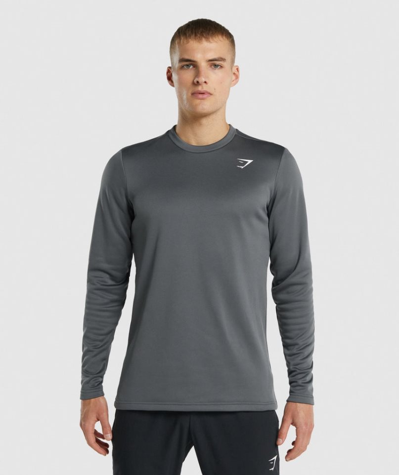 Gymshark Arrival Crew Férfi Pulóverek Sötétszürke | HU-M-210