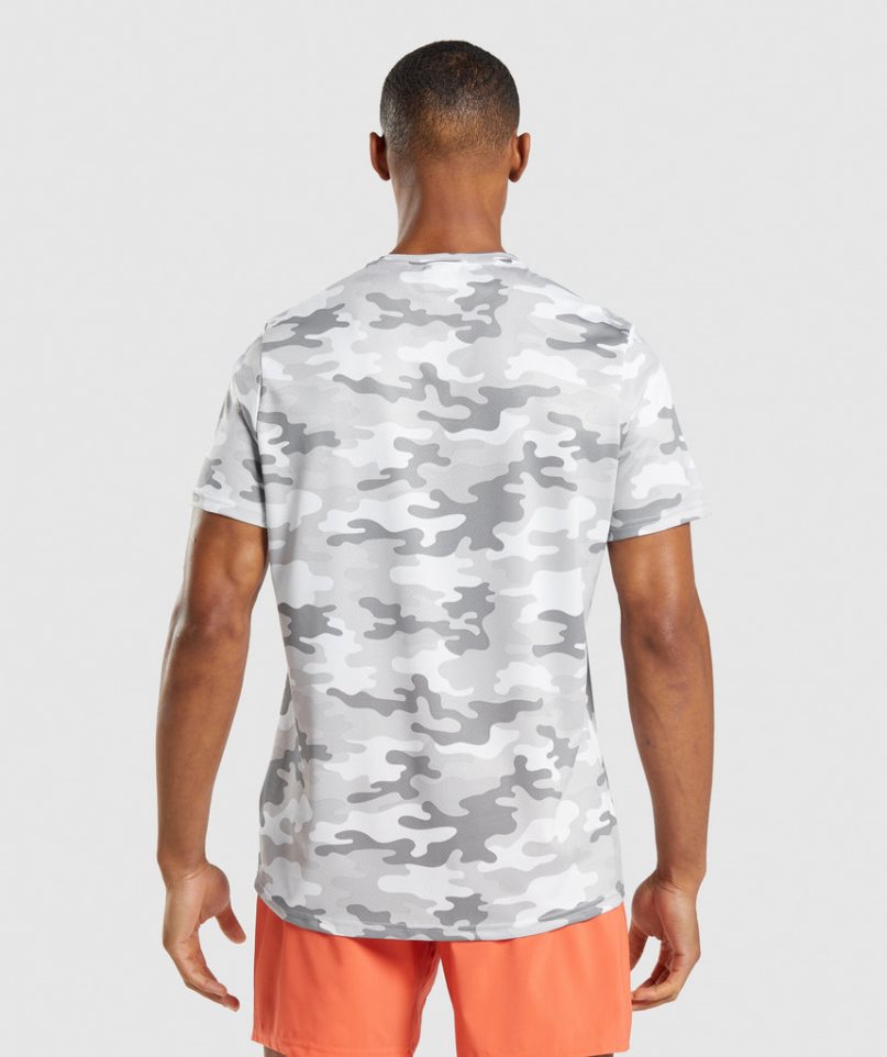 Gymshark Arrival Férfi Póló Camo | HU-U-685