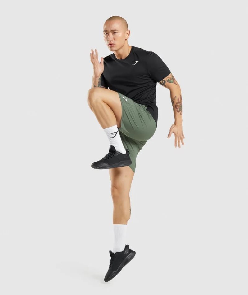 Gymshark Arrival Férfi Póló Fekete | HU-Y-954