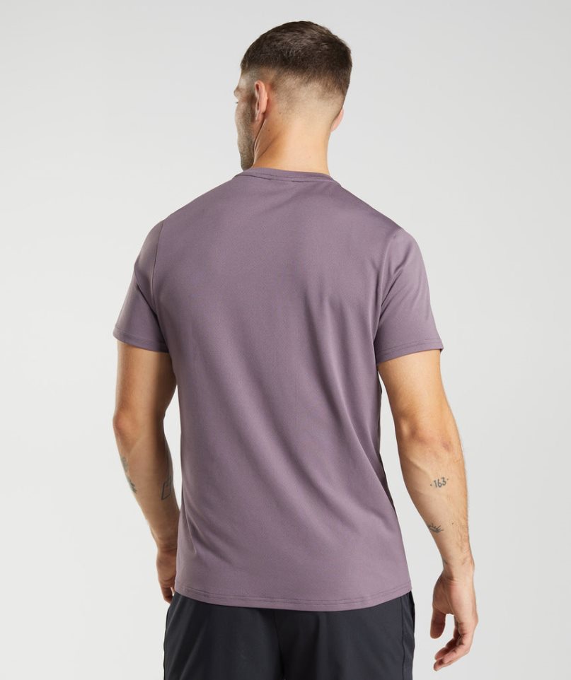 Gymshark Arrival Férfi Póló Lila | HU-T-854
