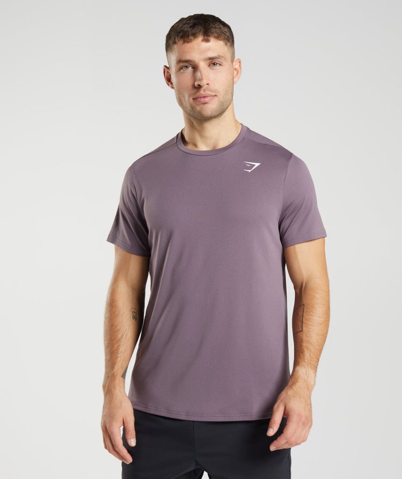 Gymshark Arrival Férfi Póló Lila | HU-T-854