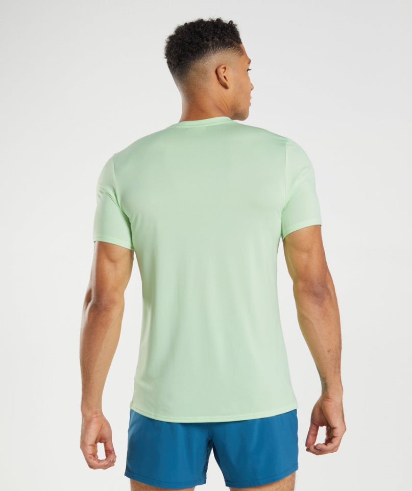 Gymshark Arrival Férfi Póló Menta | HU-U-187