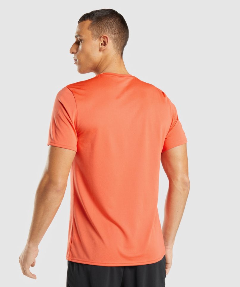Gymshark Arrival Férfi Póló Narancssárga | HU-I-641