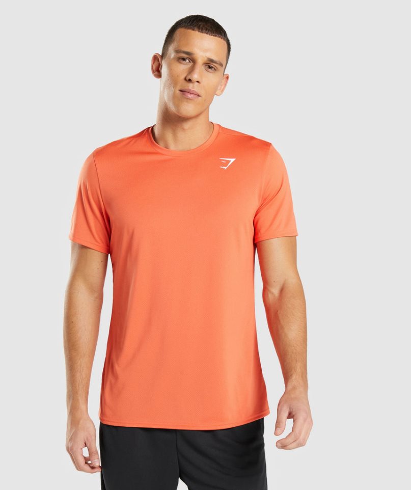 Gymshark Arrival Férfi Póló Narancssárga | HU-I-641