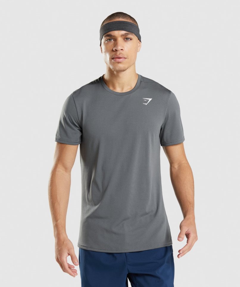 Gymshark Arrival Férfi Póló Szürke | HU-C-791