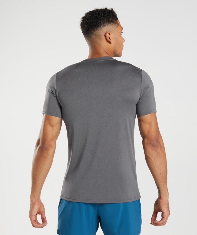 Gymshark Arrival Férfi Póló Szürke | HU-W-173