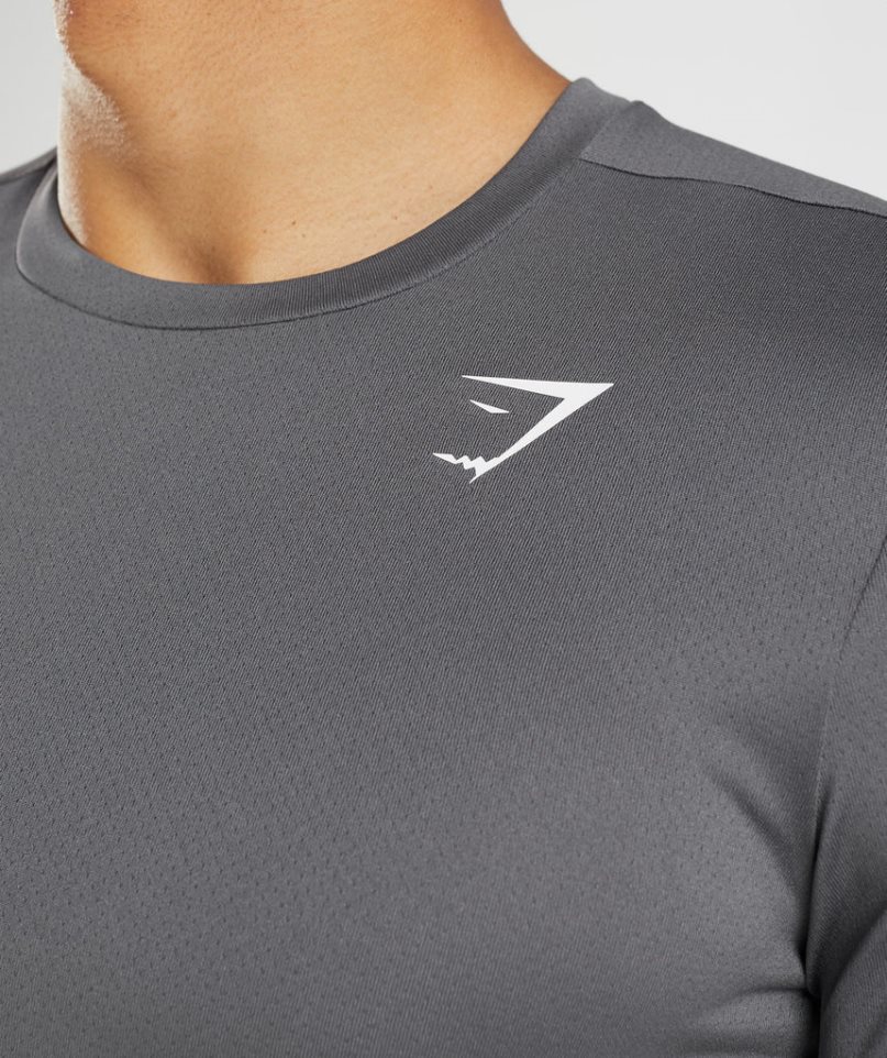 Gymshark Arrival Férfi Póló Szürke | HU-W-173