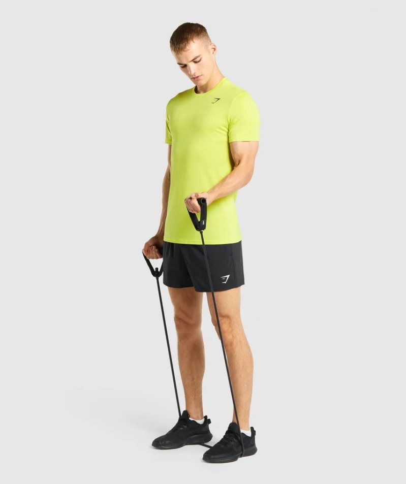 Gymshark Arrival Férfi Póló Sárga | HU-E-941