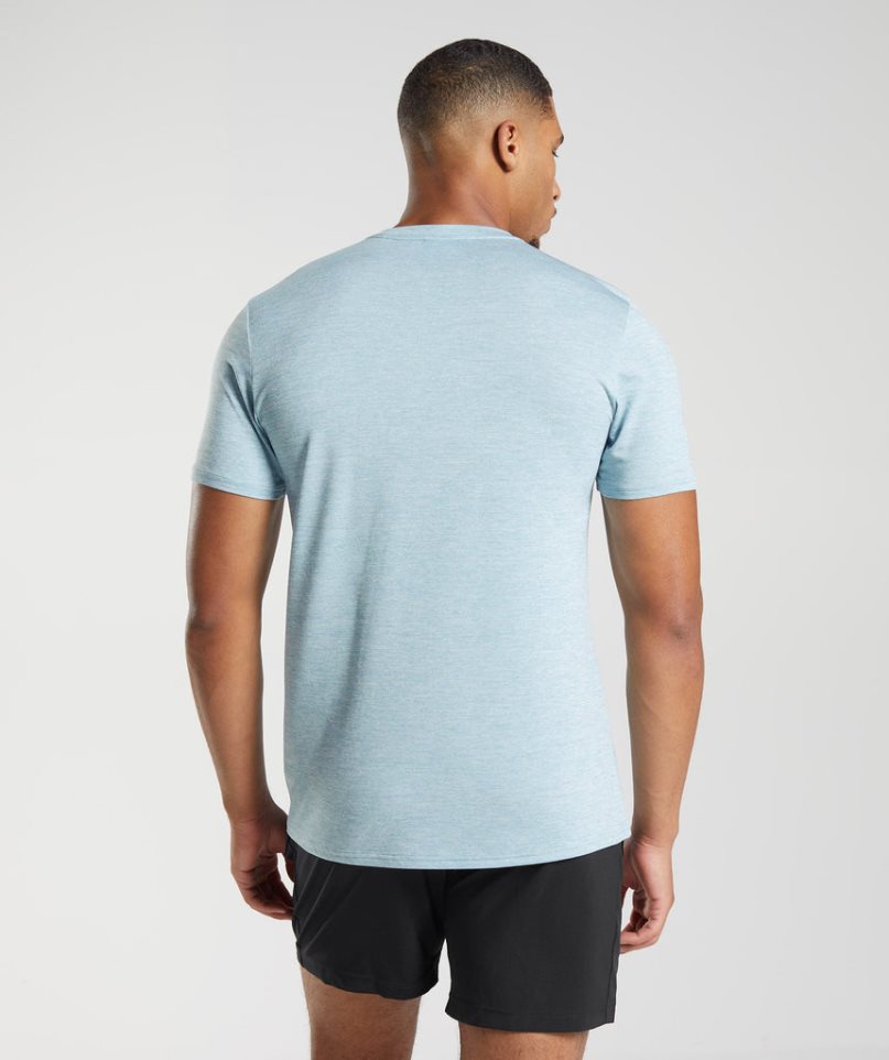 Gymshark Arrival Férfi Póló Világos Kék | HU-Y-621