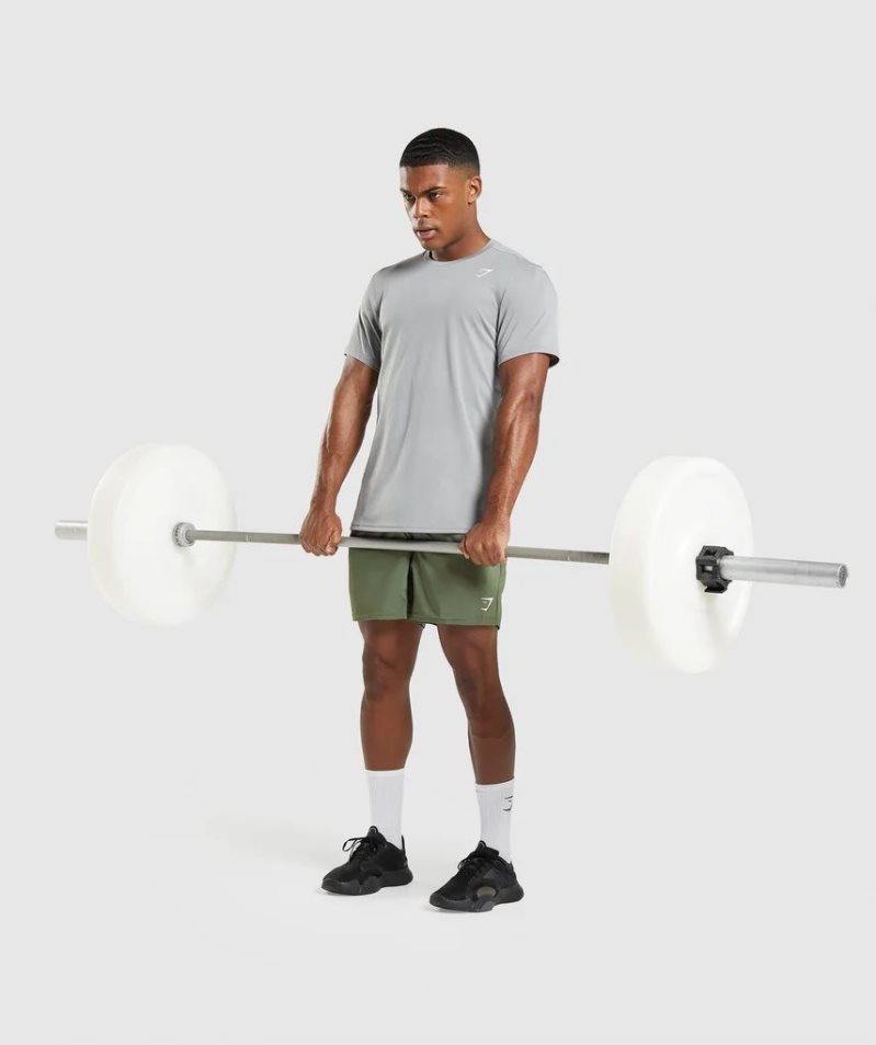 Gymshark Arrival Férfi Póló Világos Szürke | HU-L-851