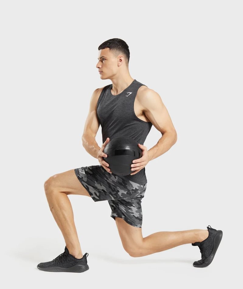 Gymshark Arrival Férfi Rövidnadrág Camo | HU-L-072