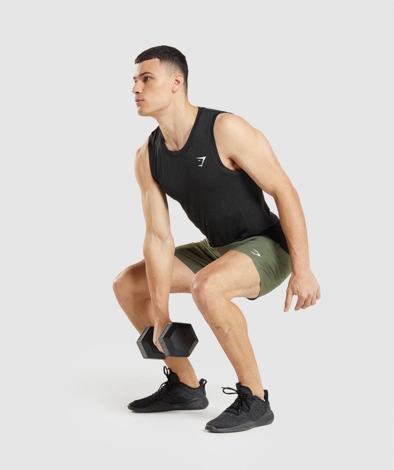 Gymshark Arrival Férfi Rövidnadrág Olivazöld | HU-Q-527
