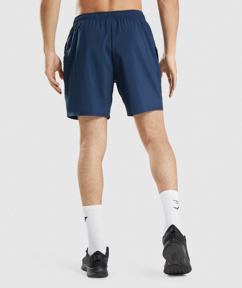 Gymshark Arrival Férfi Rövidnadrág Sötétkék | HU-K-381