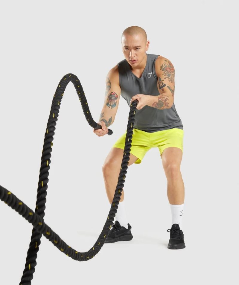 Gymshark Arrival Férfi Ujjatlan Póló Szürke | HU-K-051