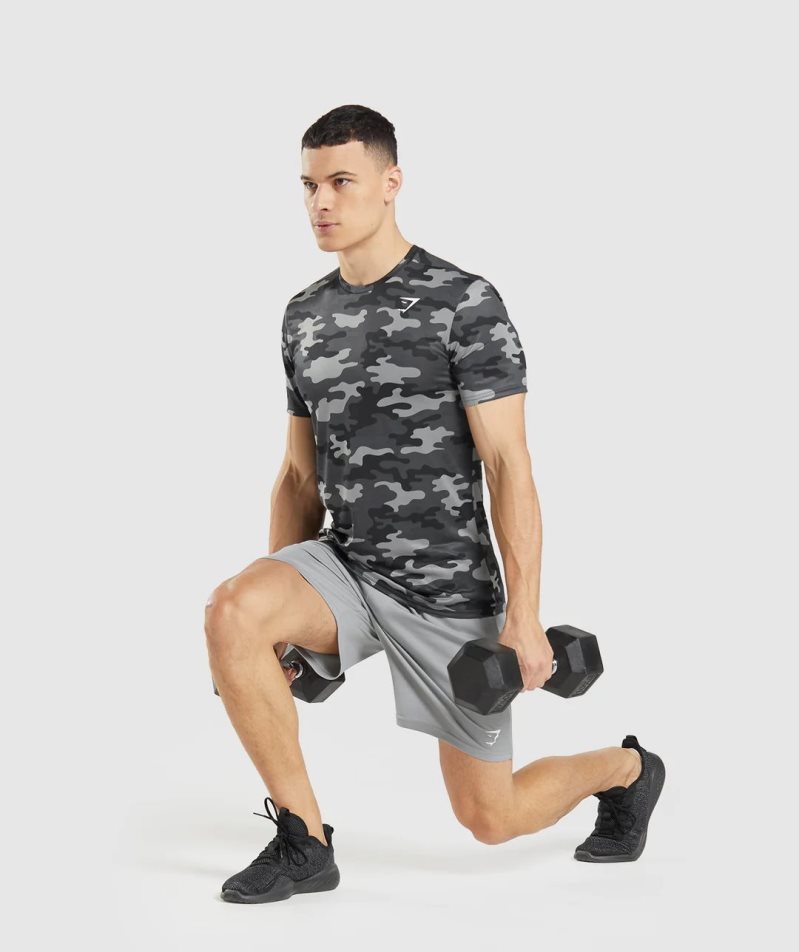 Gymshark Arrival Kötött Férfi Rövidnadrág Szürke | HU-J-916