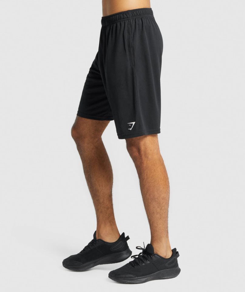 Gymshark Arrival Kötött Férfi Rövidnadrág Fekete | HU-P-831