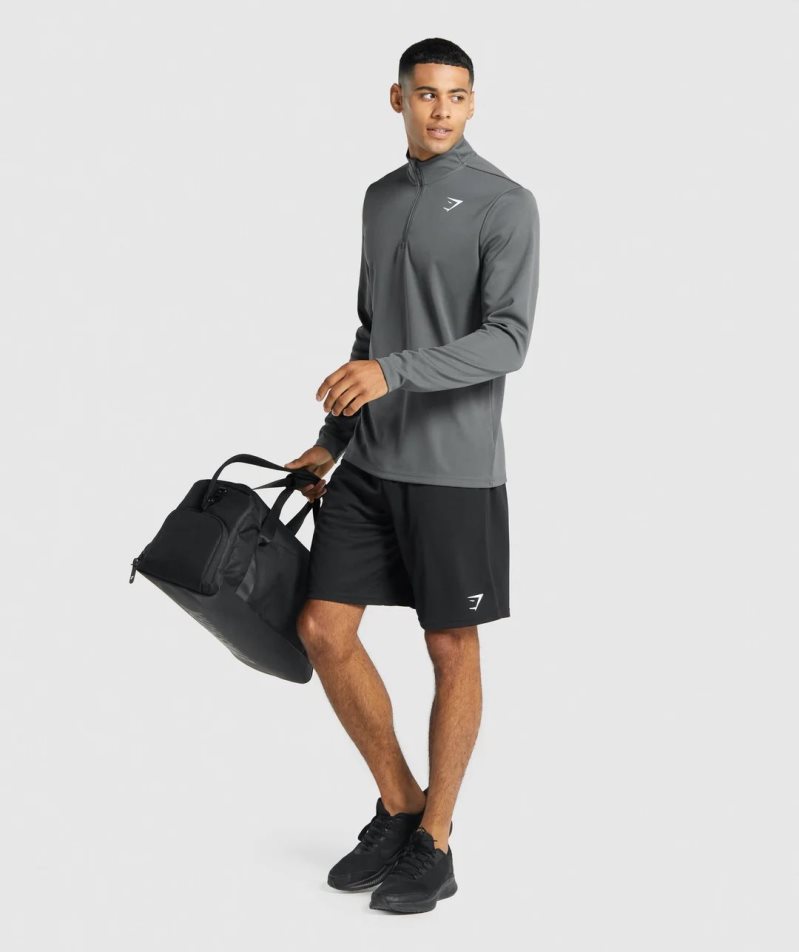 Gymshark Arrival Kötött Férfi Rövidnadrág Fekete | HU-P-831
