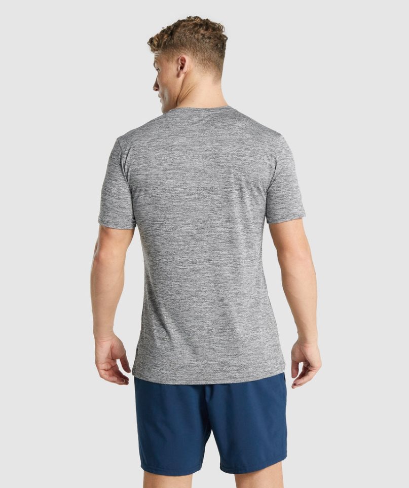 Gymshark Arrival Marl Férfi Póló Szürke | HU-S-390