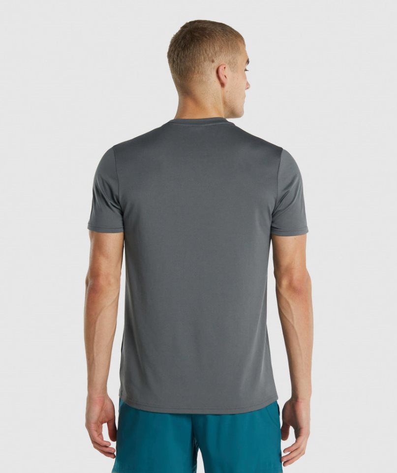 Gymshark Arrival Regular Fit Férfi Póló Szürke | HU-B-384