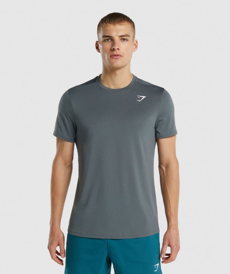 Gymshark Arrival Regular Fit Férfi Póló Szürke | HU-B-384