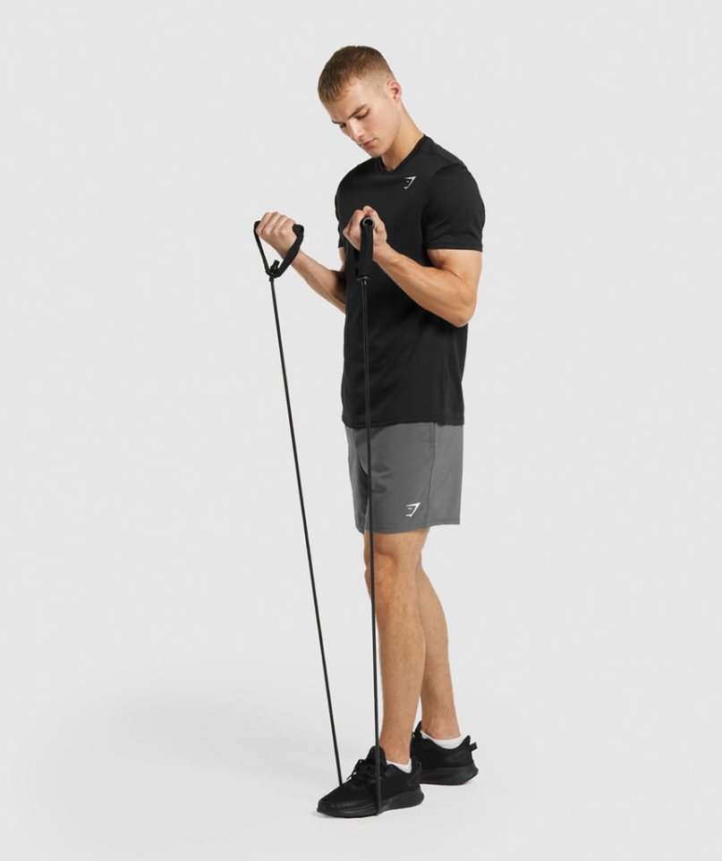 Gymshark Arrival Regular Fit Férfi Póló Fekete | HU-S-652