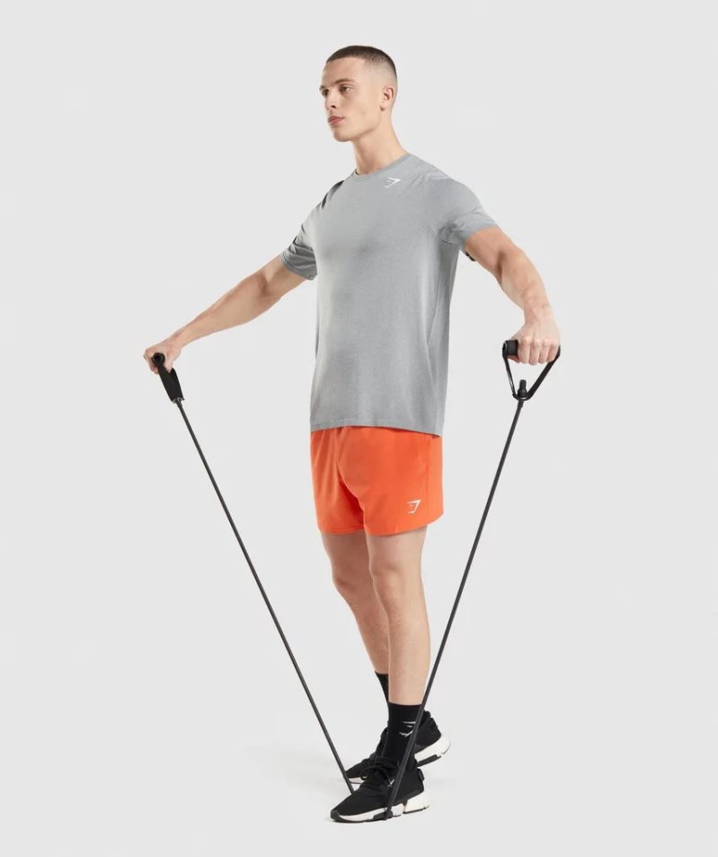 Gymshark Arrival Seamless Férfi Póló Világos Szürke | HU-V-810
