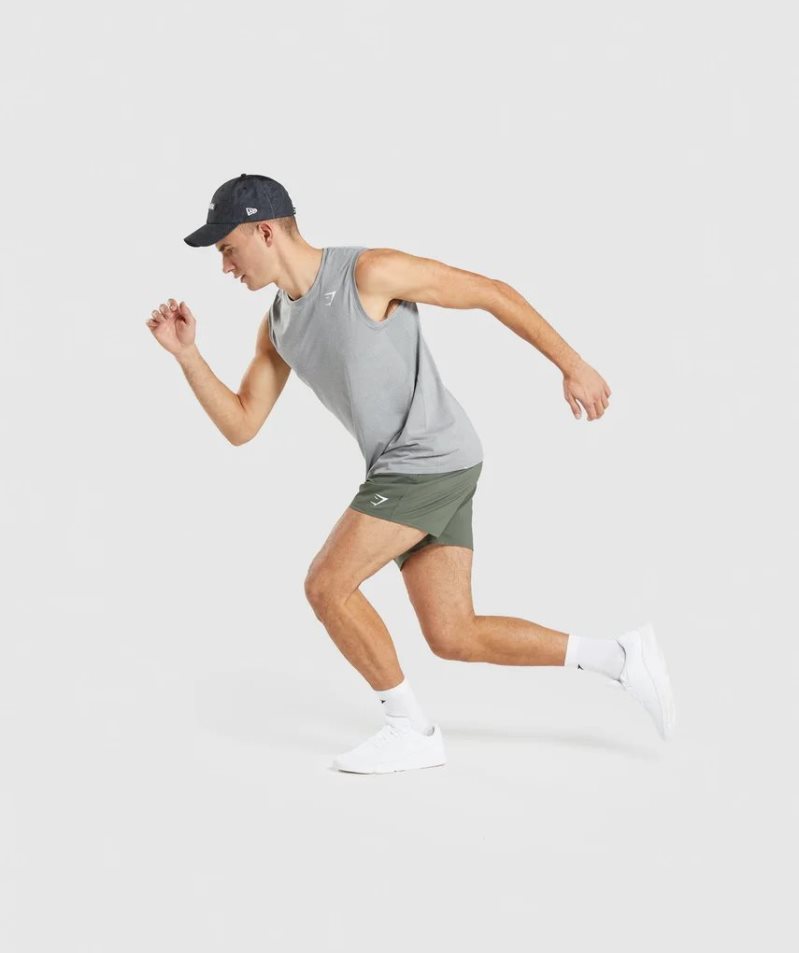 Gymshark Arrival Seamless Férfi Ujjatlan Póló Szürke | HU-I-961